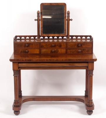 A William IV mahogany dressing