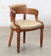 A WILLIAM IV OAK ARMCHAIRA Wil