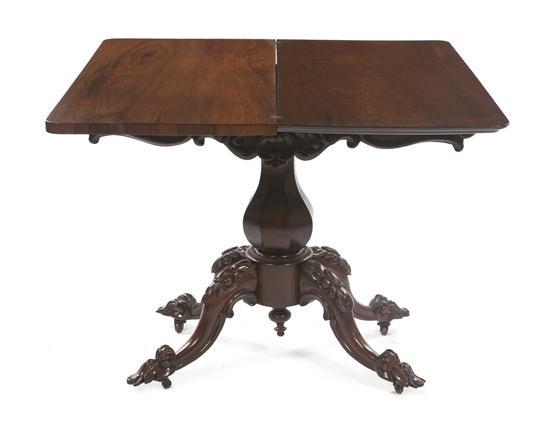 * A William IV Rosewood Games Table