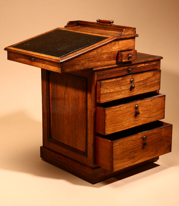 A William IV rosewood davenport