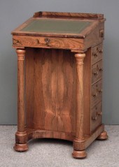 A William IV rosewood Davenpor