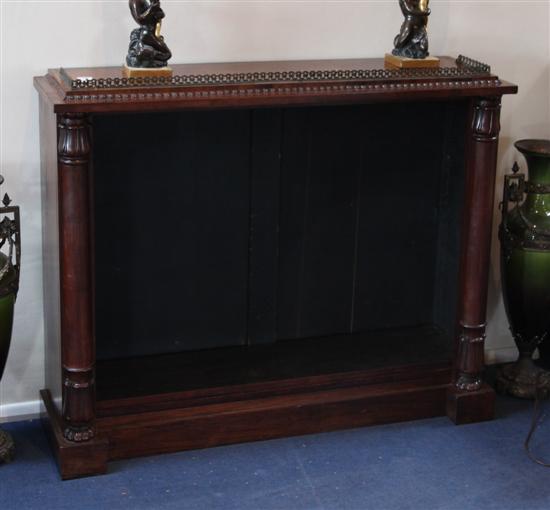 A William IV rosewood dwarf open