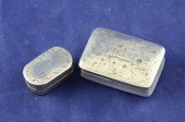 A William IV silver rectangula