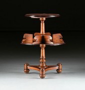 A WILLIAM IV STYLE BURLED WALN