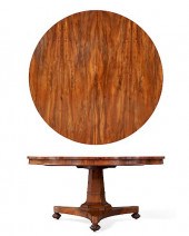 A WILLIAM IV WALNUT TILT TOP B