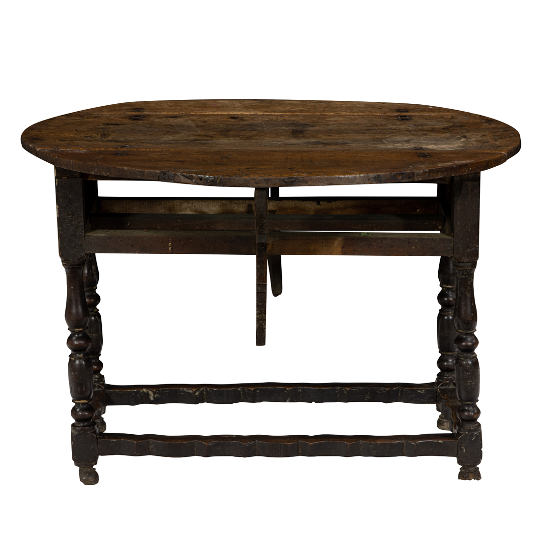 A WILLIAM & MARY OAK DROP LEAF