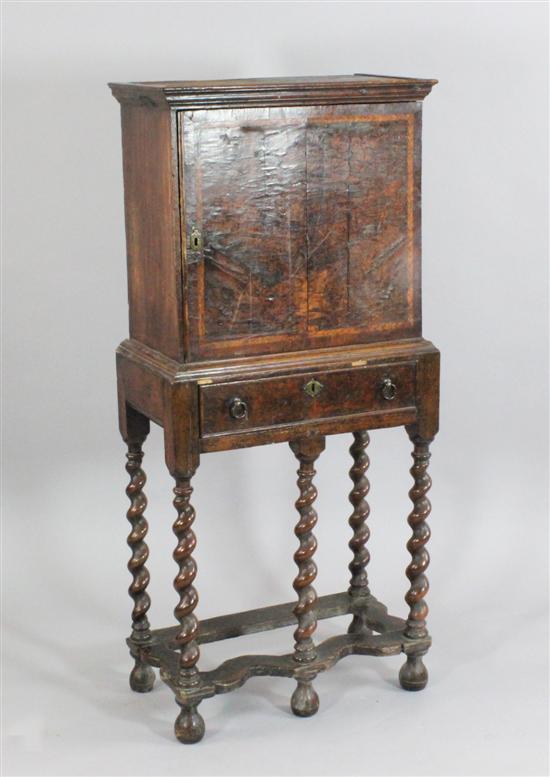 A William & Mary walnut and oak
