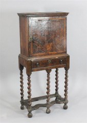 A William & Mary walnut and oa