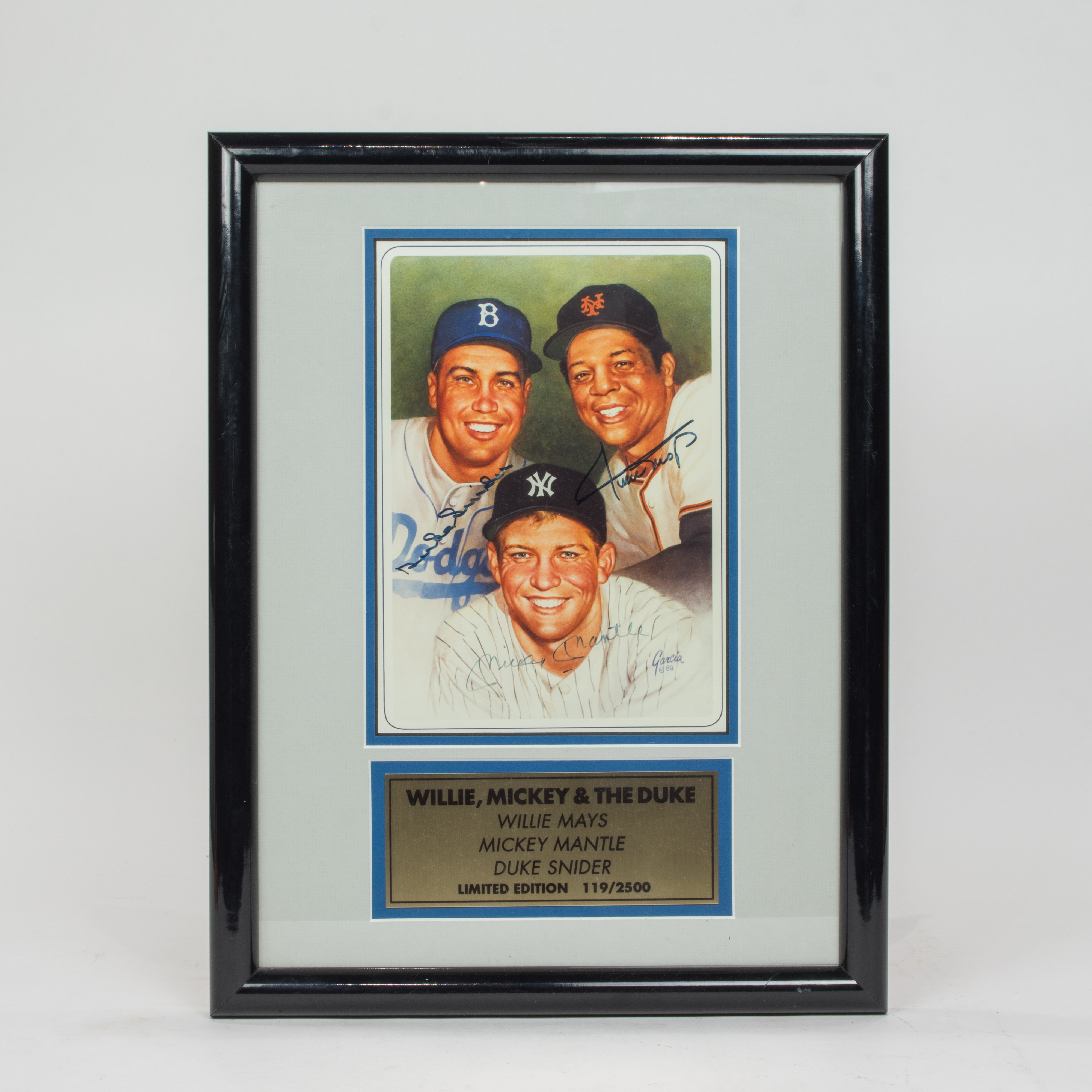 A WILLIE MAYS, MICKEY MANTLE AND