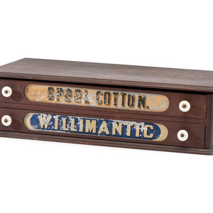 A Willimantic Spool Cabinet Late