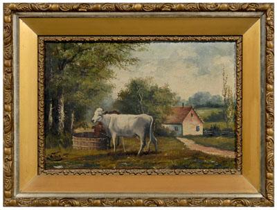 A. Willis painting, cows in