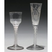A wine glass, c1770, the flute