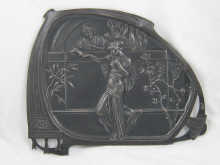 A WMF pewter plaque designed as a