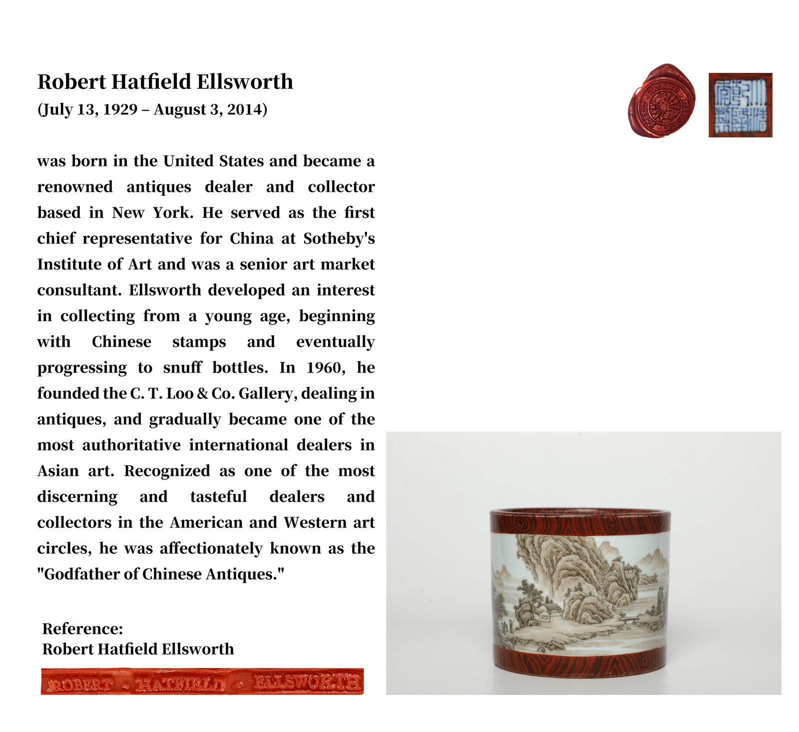 A WOOD-EFFECT GLAZE MEDALLION '