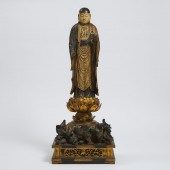 A Wood Sculpture of Jizo Bosat