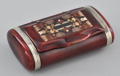 A Wood, Silver Metal and Stone