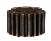 A WOODEN MECHANICAL COG COCKTA