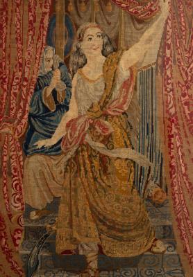 A wool work picture depicting