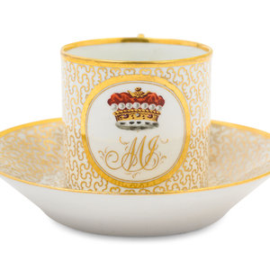 A Worcester Porcelain Cup and