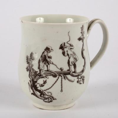 A Worcester small bell mug'