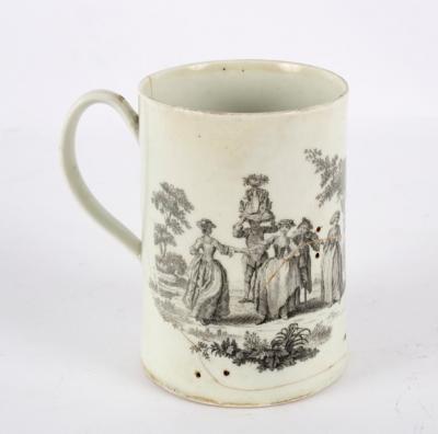 A Worcester tankard, Milking