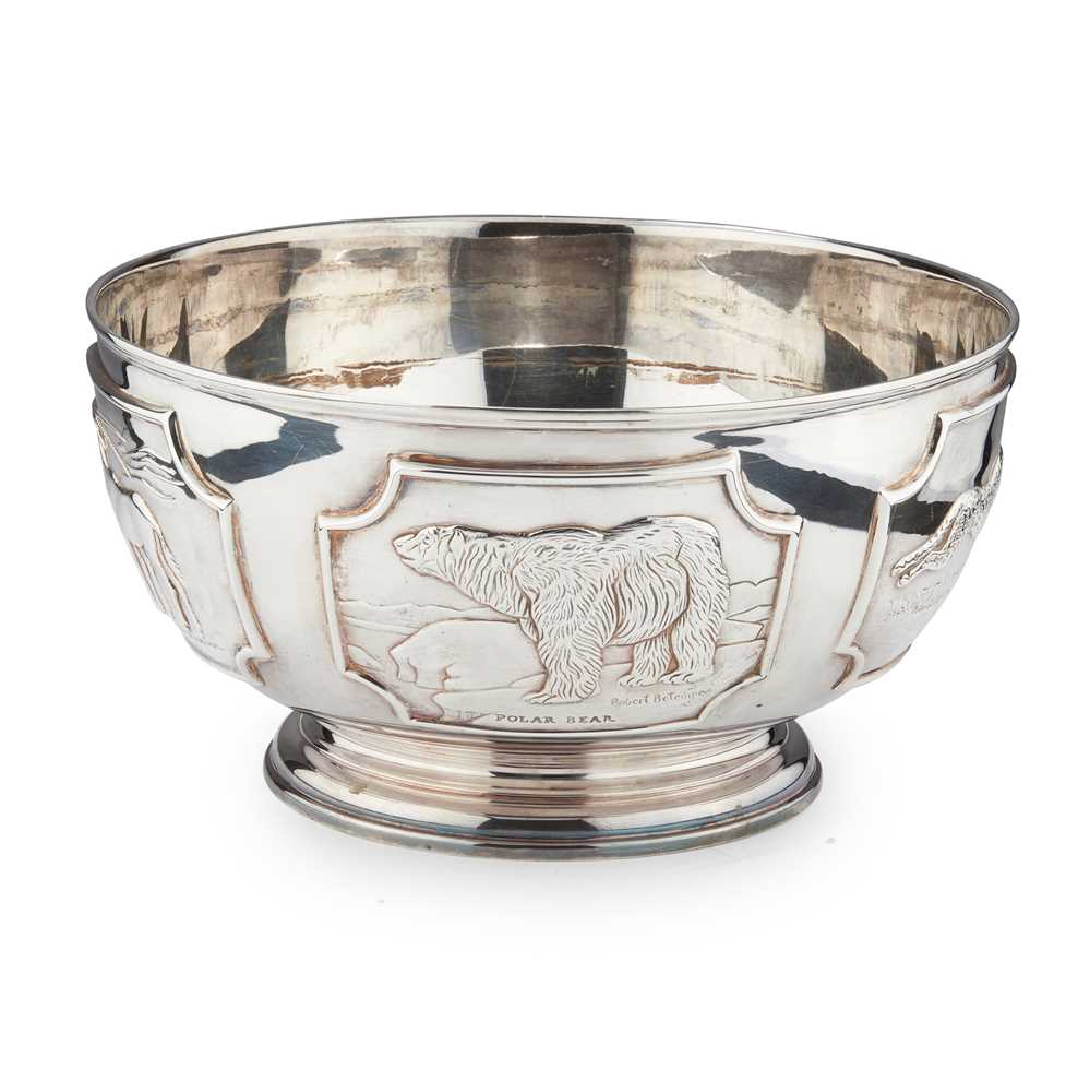 A WORLD WILDLIFE PUNCH BOWL