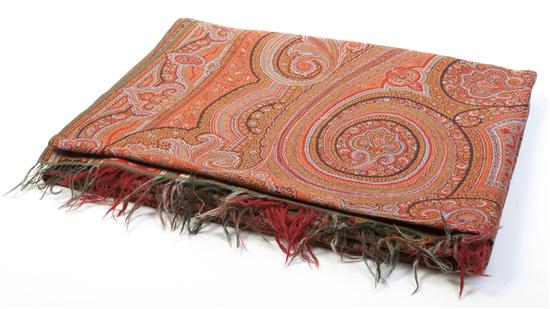 A Woven Paisley Textile having a