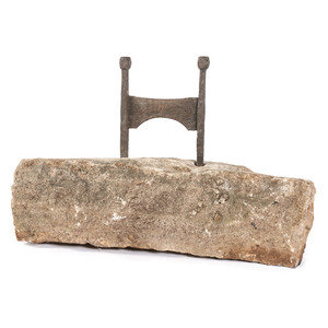 A Wrought Iron Boot Scrape with