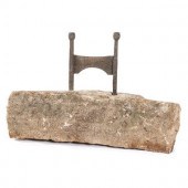 A Wrought Iron Boot Scrape wit