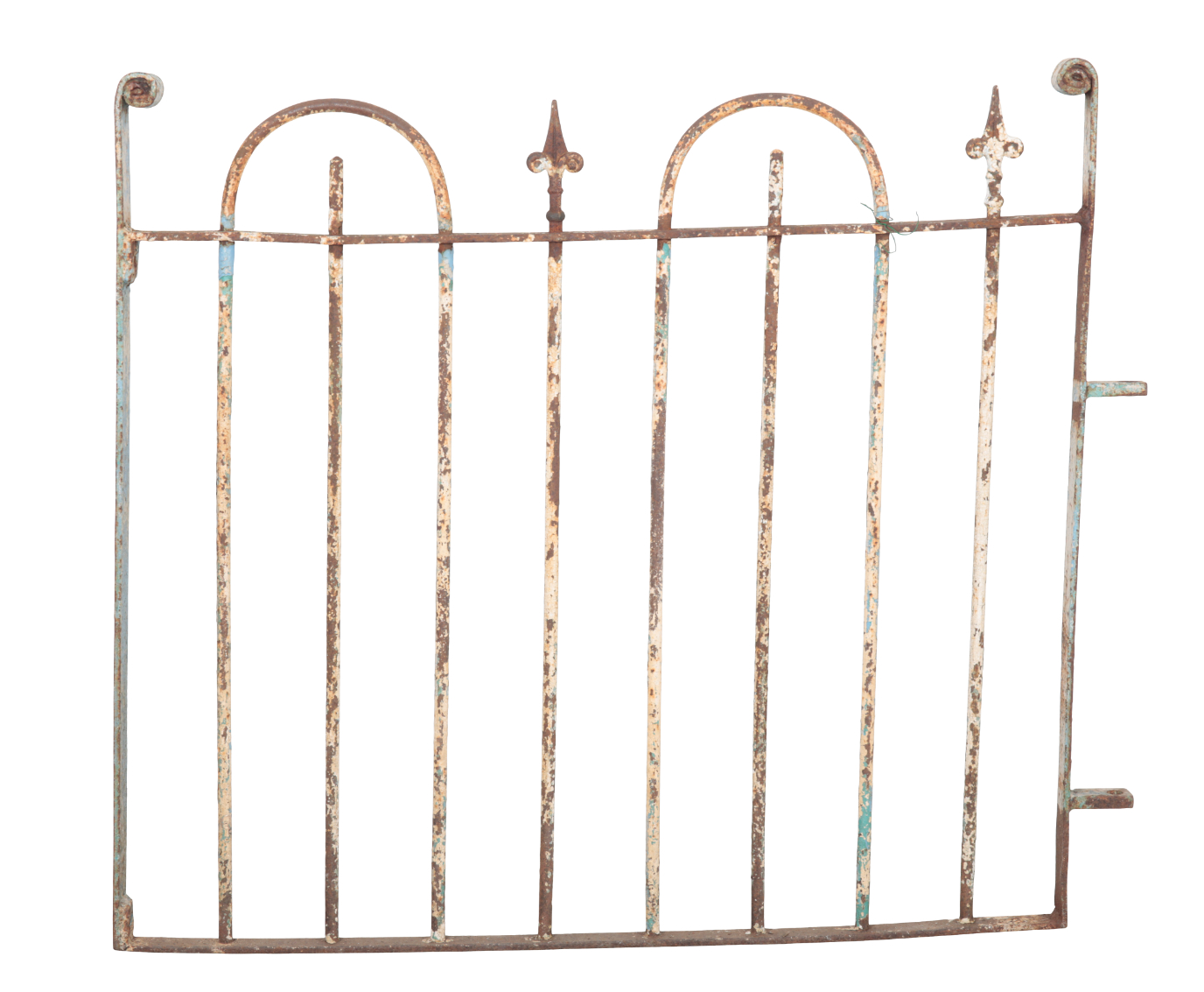 A WROUGHT IRON GATE 102cm high x