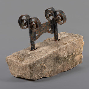 A Wrought Iron 'Ram's Horn'
