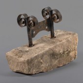 A Wrought Iron 'Ram's Horn' Bo