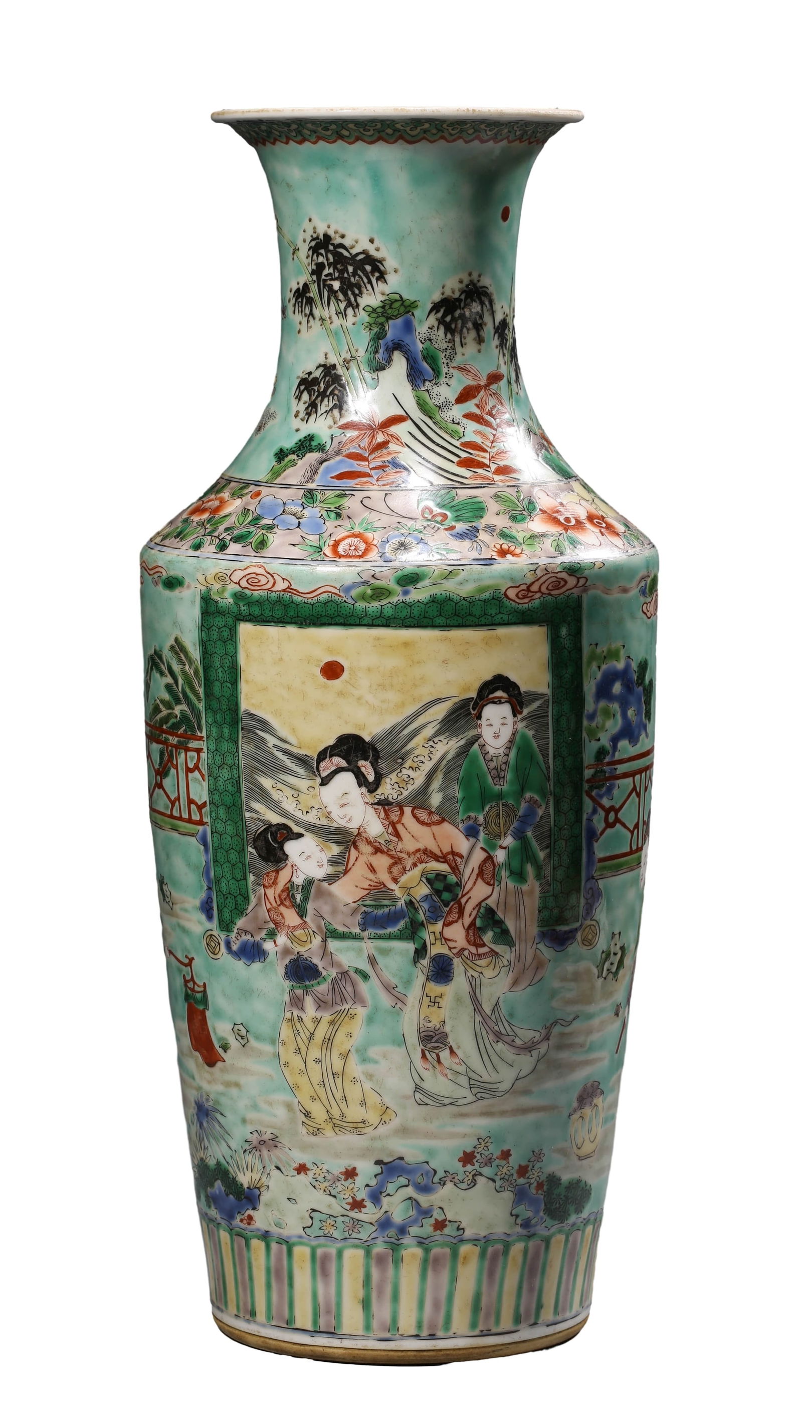 A WUCAI 'FIGURAL STORY ' VASEA