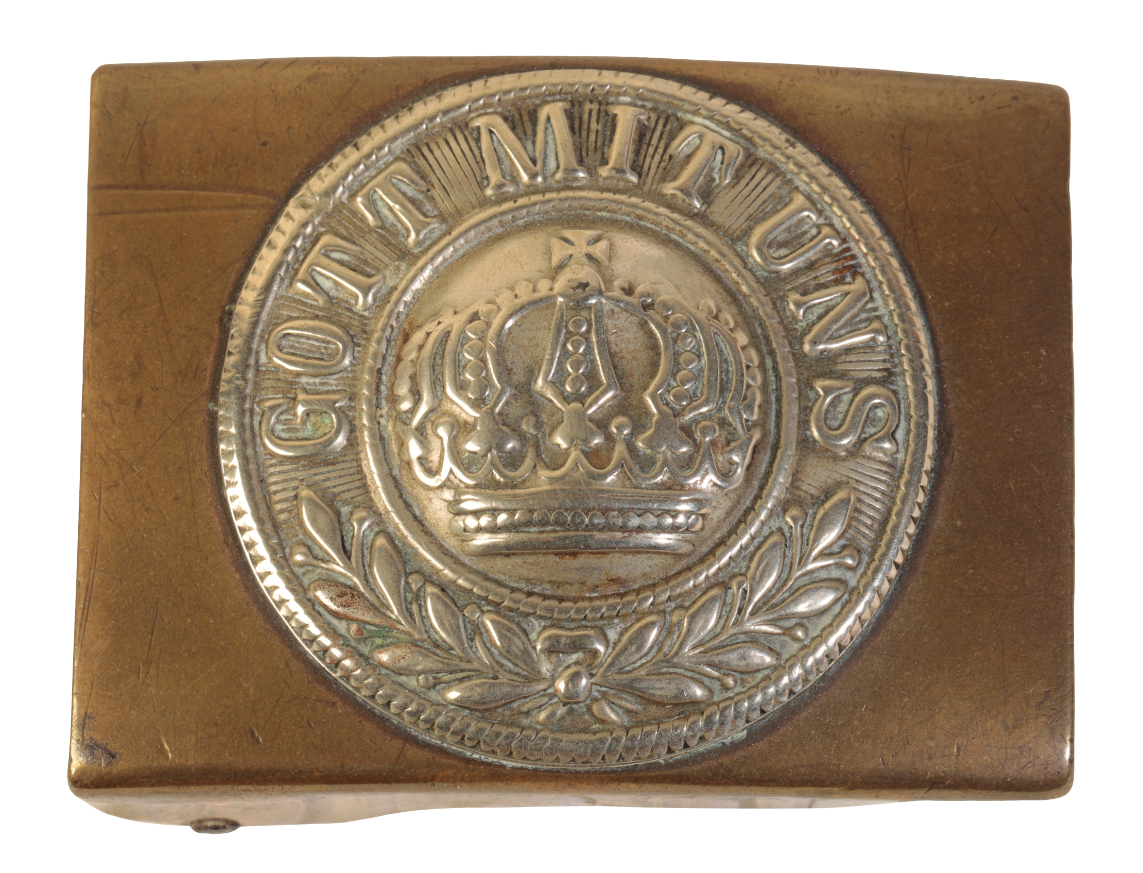 A WWI GERMAN MILITARY WHITE METAL &
