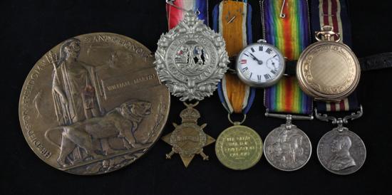 A WWI military medal group to