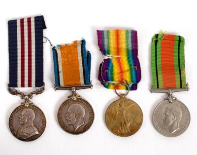 A WWI M.M. group to Private A.S.