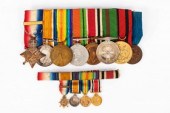 A WWI & WWII group to Captain