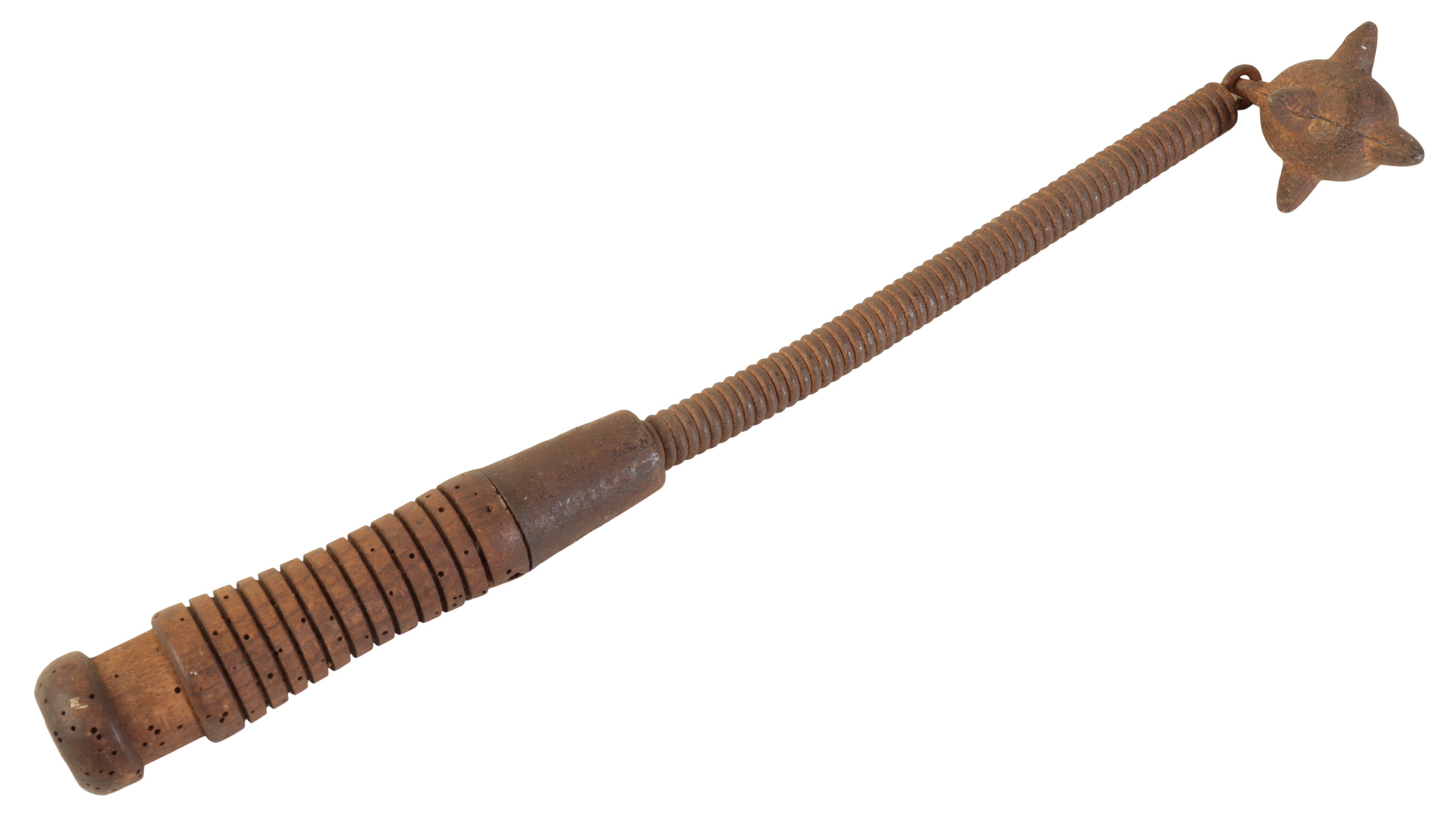 A WWII GERMAN MACE with turned