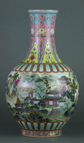 A YANGCAI 'LANDSCAPE AND FIGUR