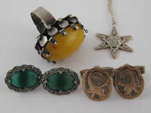 A yellow and white metal (tests