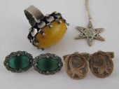 A yellow and white metal (test