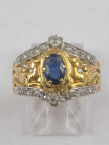 A yellow and white metal (tests