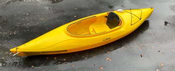 A yellow LL Bean ‘Manatee’ kayak.