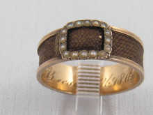 A yellow metal (tests 15 ct gold)
