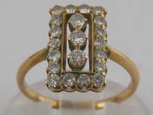 A yellow metal (tests 15 carat