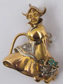 A yellow metal (tests 18 ct.