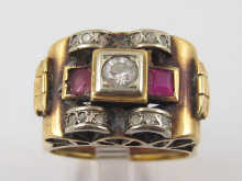 A yellow metal (tests 18 carat