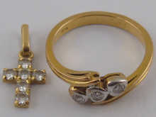 A yellow metal (tests 18 carat