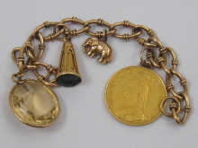 A yellow metal (tests 9 ct gold)