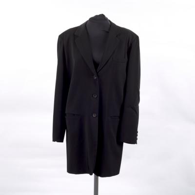 A Yohji Yamamoto long-line black